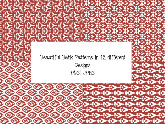 Beautiful Maroon Batik Patterns