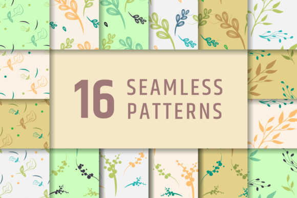 Botany Abstract Seamless Patterns: A Versatile Design Solution for Creatives and Businesses
