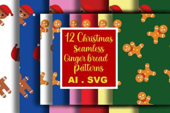 Christmas Seamless Gingerbread Patterns