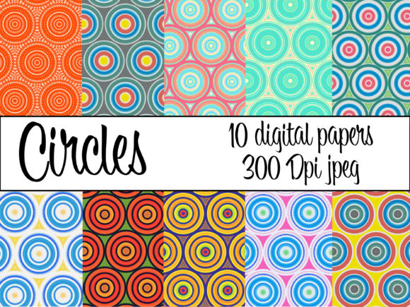 Digital Paper Circle Patterns: Creative Solutions for Every Project