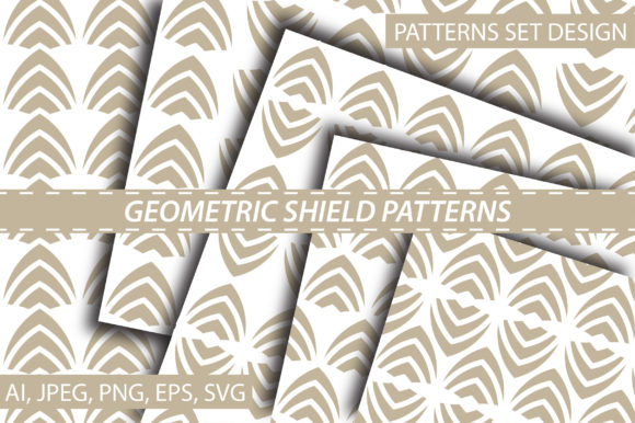 Geometric Shield Patterns: A Versatile Design for Modern Creativity