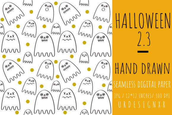 Halloween 2.3 Seamless Patterns: A Versatile Digital Resource for Creative Projects