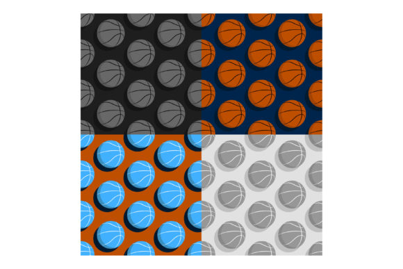 Patterns with Basketball Balls. Team Spo