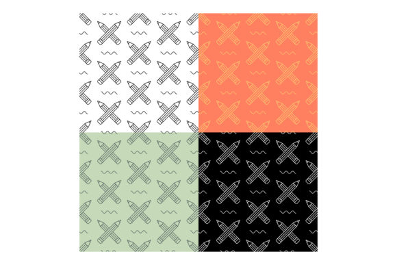 Seamless Patterns with Crossed Pencils
