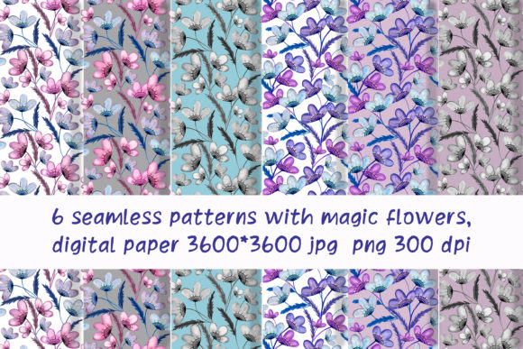 Seamless Patterns with Magic Flowers: A Strategic Tool for Creative and Professional Success