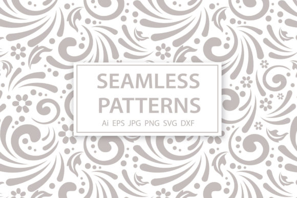 Set of Floral Seamless Patterns