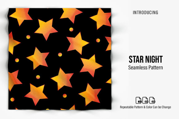 Star Night Patterns: A Versatile Digital Design for Creative Workflows