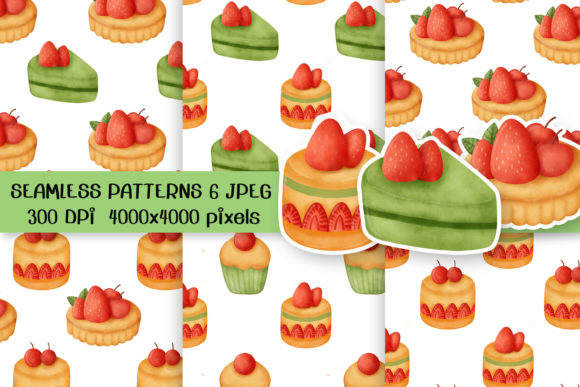 Watercolor Cake Seamless Patterns: A Unique Blend of Art and Functionality