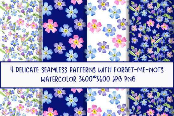 Watercolor Patterns Forget-me-nots: A Strategic Tool for Creative and Professional Success